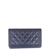 Chanel Boy Long Flap Wallet Back