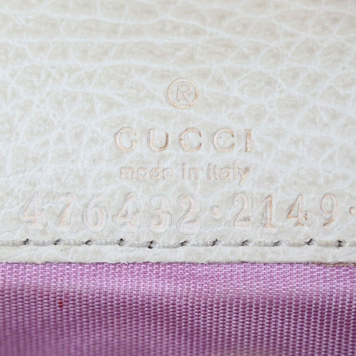 Gucci Dionysus Super Mini Chain Bag Stamp and Date code

