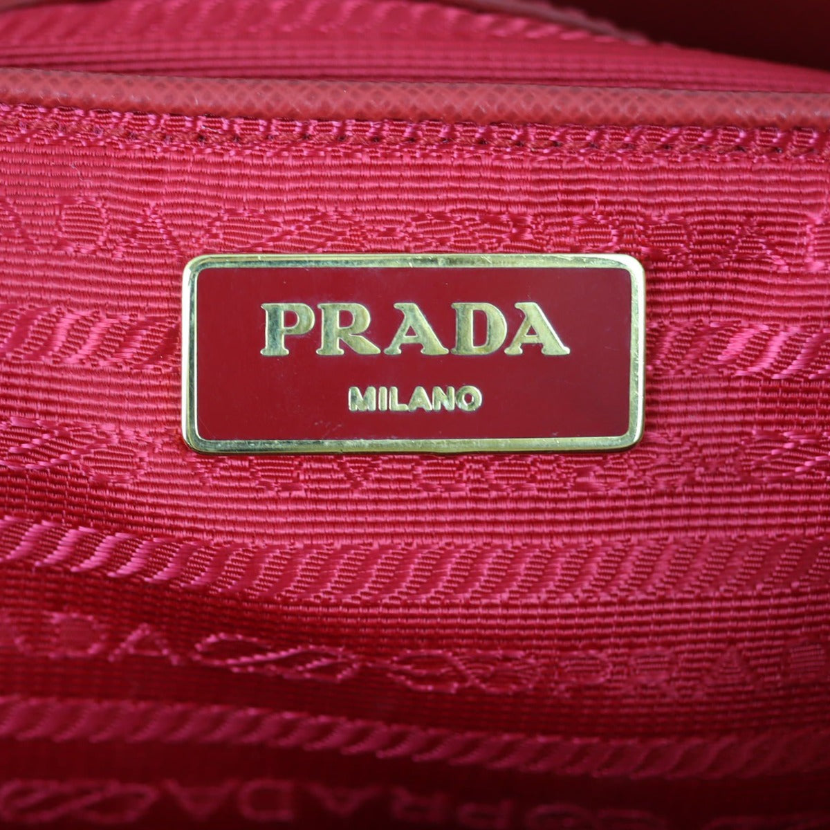 Prada Saffiano Lux Galleria Double Zip Tote Medium Stamp

