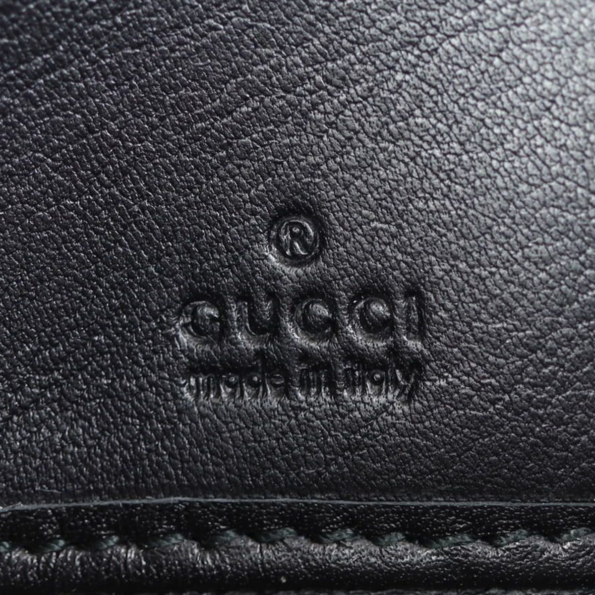 Gucci Guccissima Twins Zip Around Wallet Large Stamp
