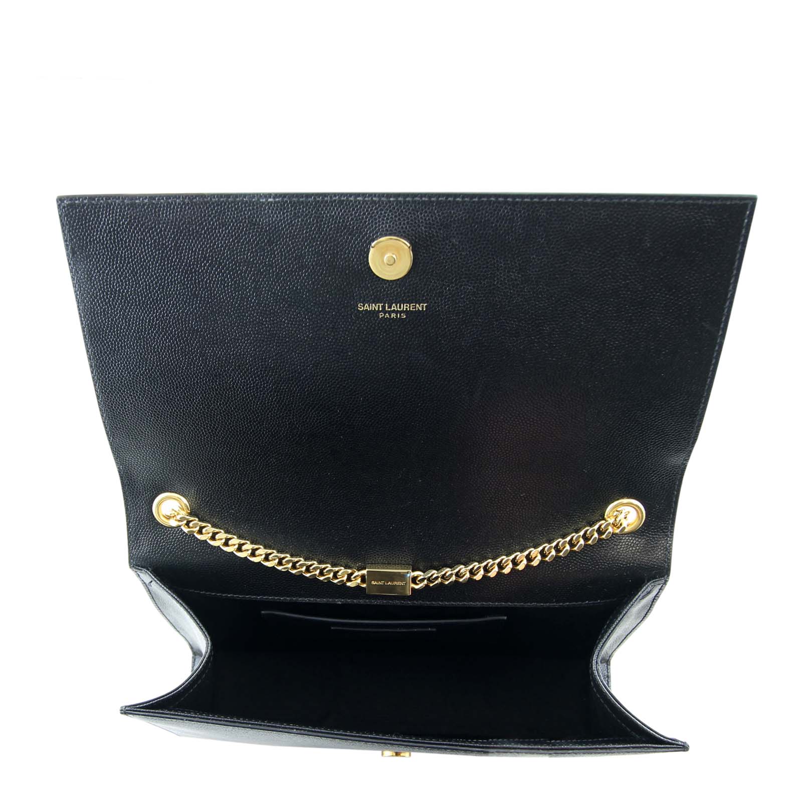 Saint Laurent Classic Medium Monogram Satchel Interior