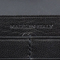 Saint Laurent Crocodile Embossed Chain Wallet Stamp 2