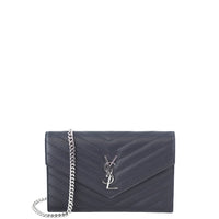 Saint Laurent Monogram Envelope Chain Wallet Front