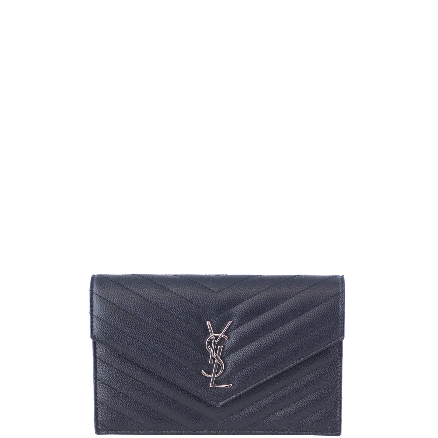 Saint Laurent Monogram Envelope Chain Wallet Front