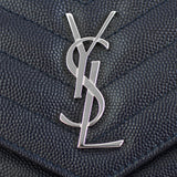 Saint Laurent Monogram Envelope Chain Wallet Logo