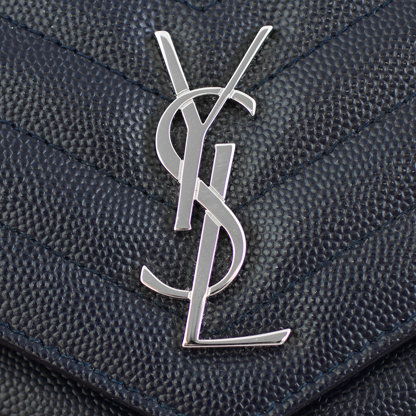Saint Laurent Monogram Envelope Chain Wallet Logo