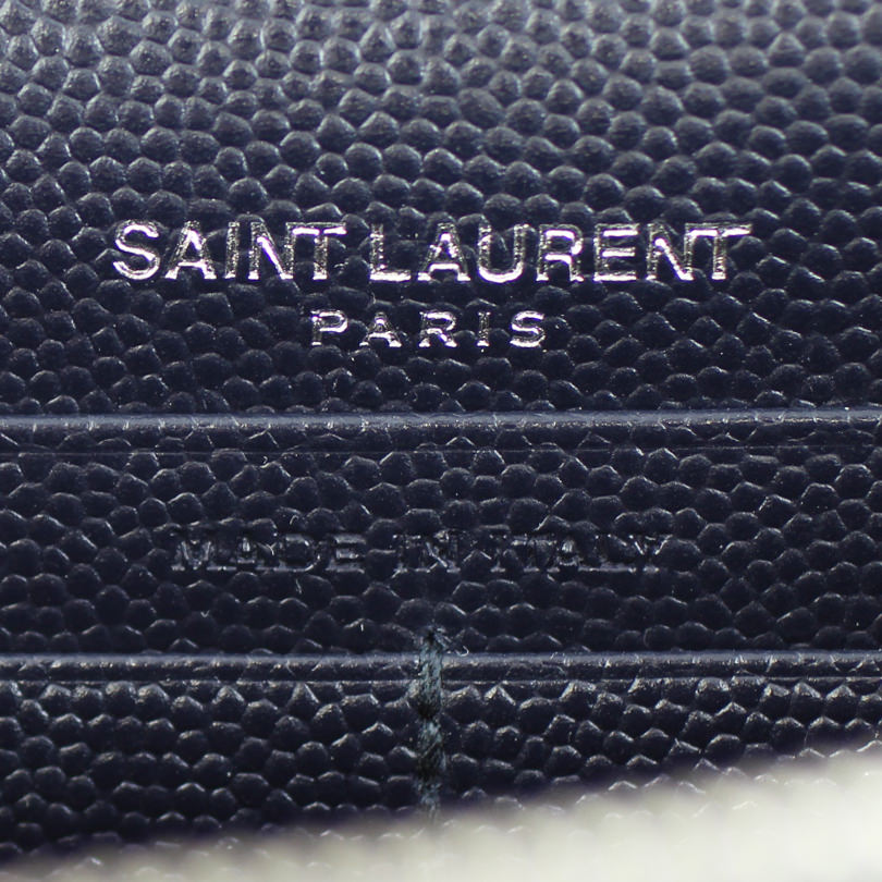 Saint Laurent Monogram Envelope Chain Wallet Stamp