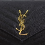 Saint Laurent Monogram Envelope Chain Wallet YSL