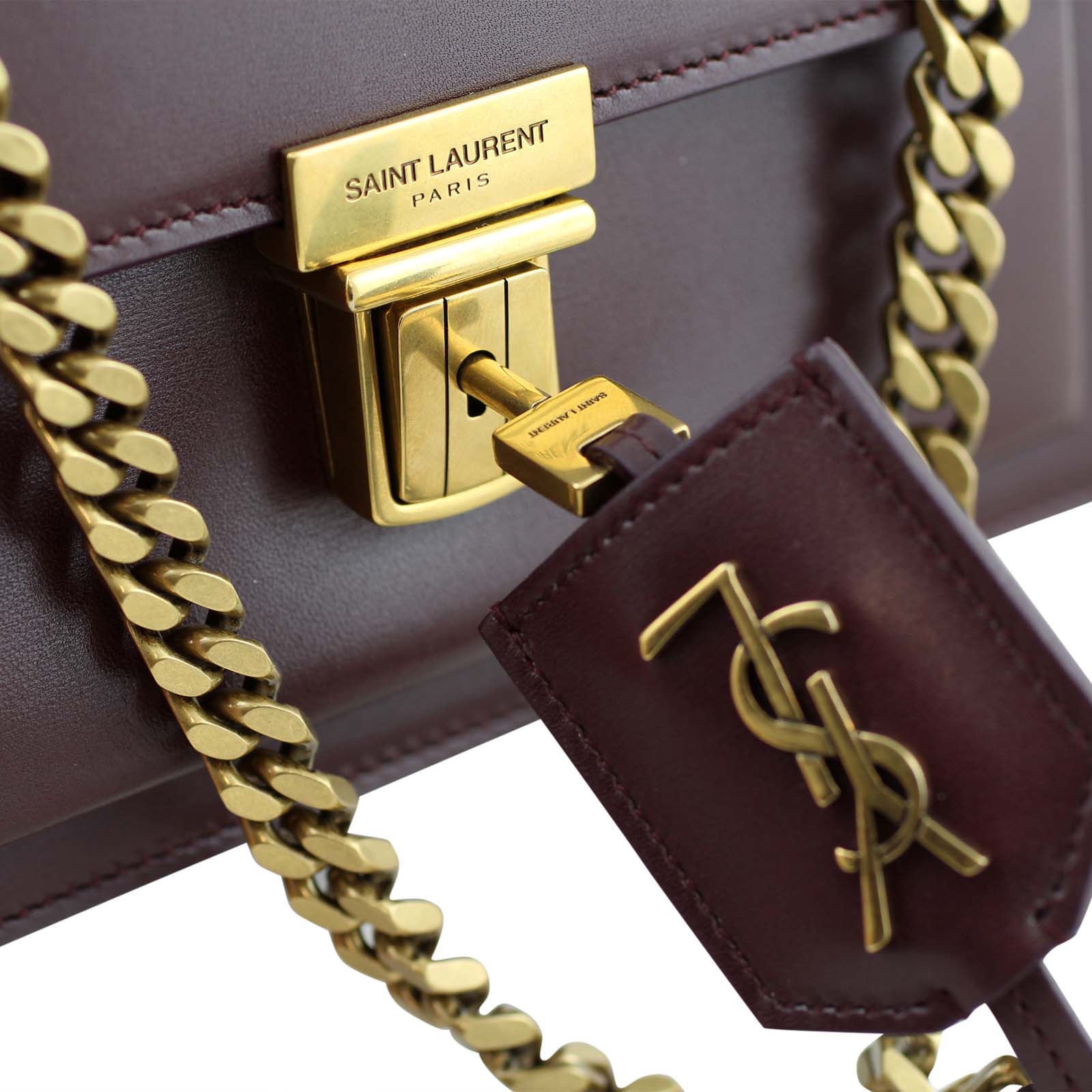 Saint Laurent High School Satchel Small Lock Detail