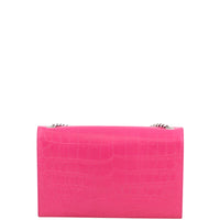 Saint Laurent Kate Medium Tassel Satchel Crocodile Embossed Back