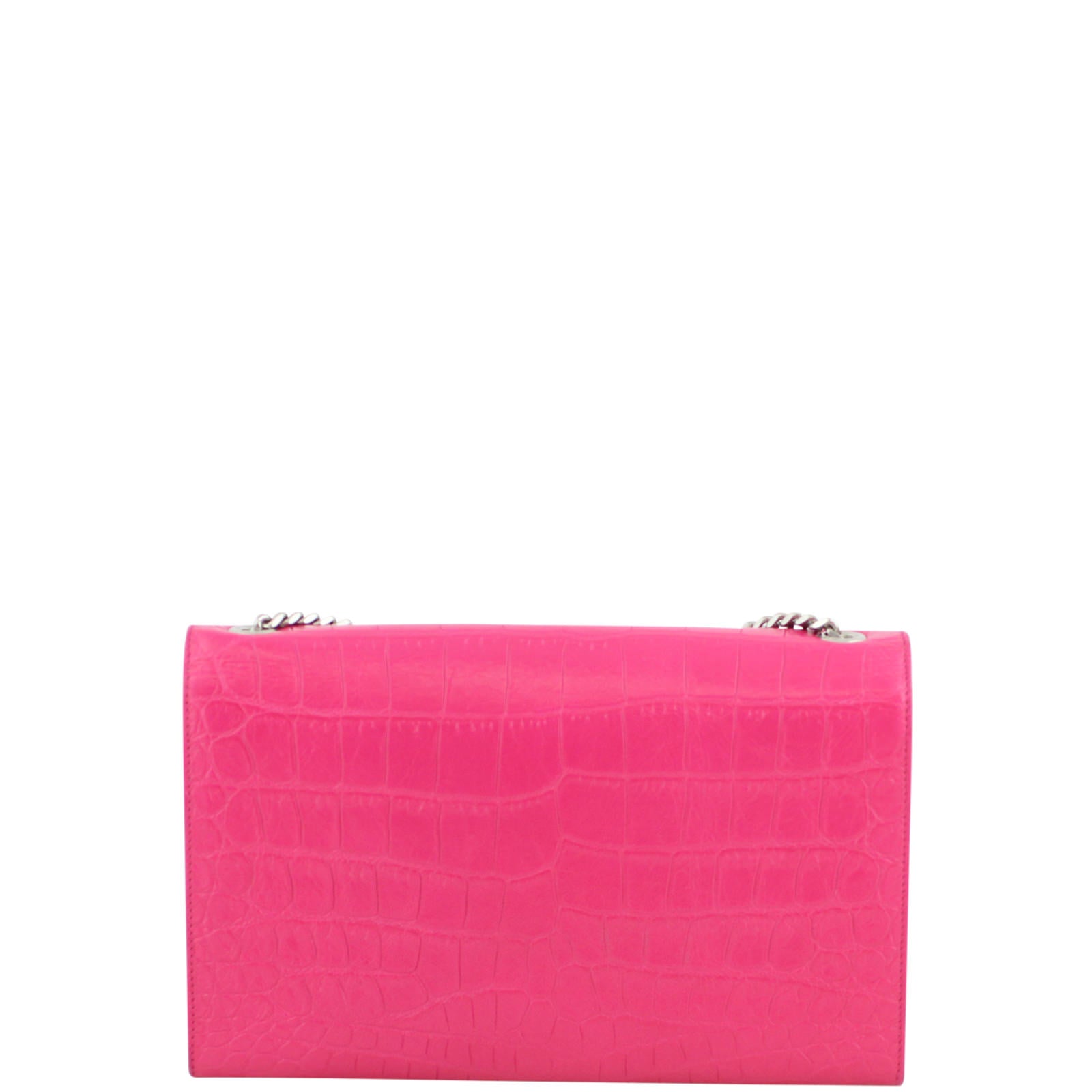 Saint Laurent Kate Medium Tassel Satchel Crocodile Embossed Back