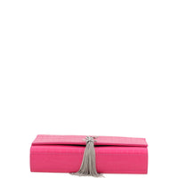 Saint Laurent Kate Medium Tassel Satchel Crocodile Embossed Base