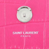 Saint Laurent Kate Medium Tassel Satchel Crocodile Embossed Exterior