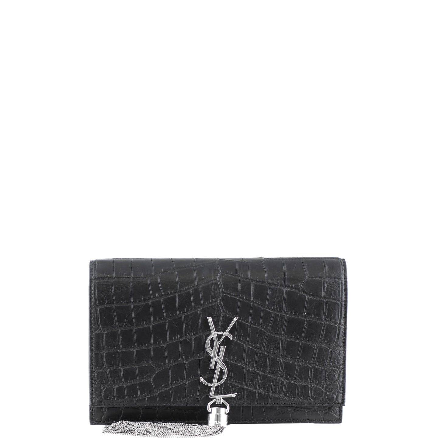 Saint Laurent Kate Tassel Chain Wallet Small Front