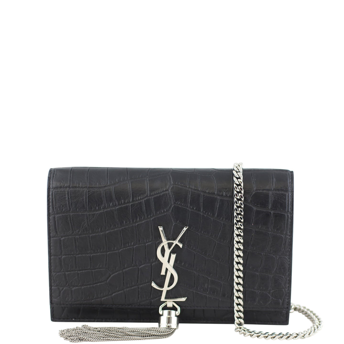 Saint Laurent Kate Tassel Chain Wallet Small Front