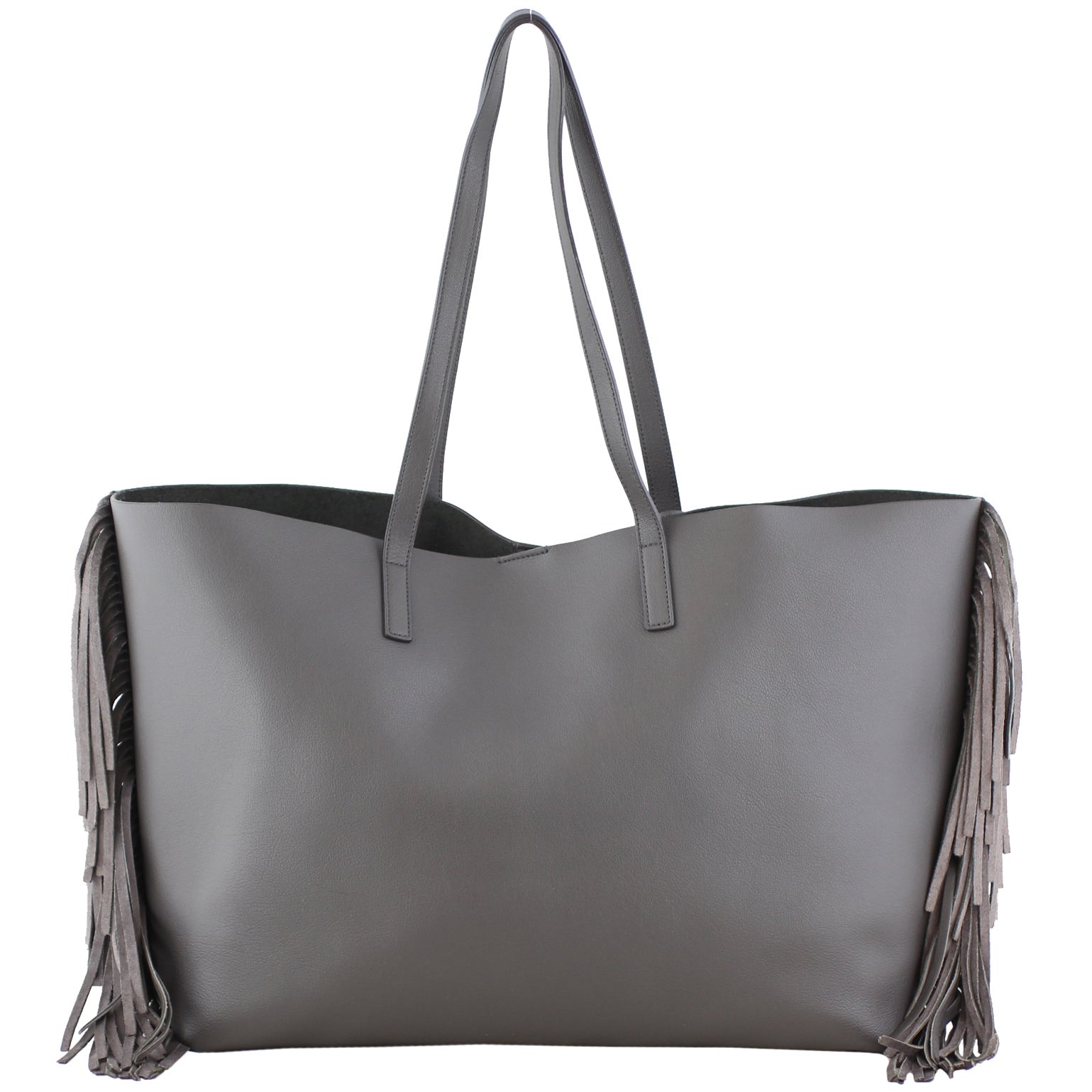 Saint Laurent Large Fringe Shopping Tote Back