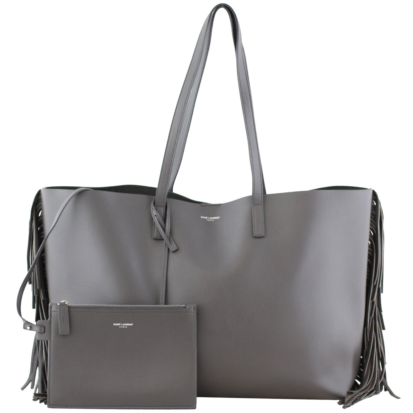 Saint Laurent Large Fringe Shopping Tote Front
