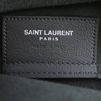 Saint Laurent Large Fringe Shopping Tote Stamp
