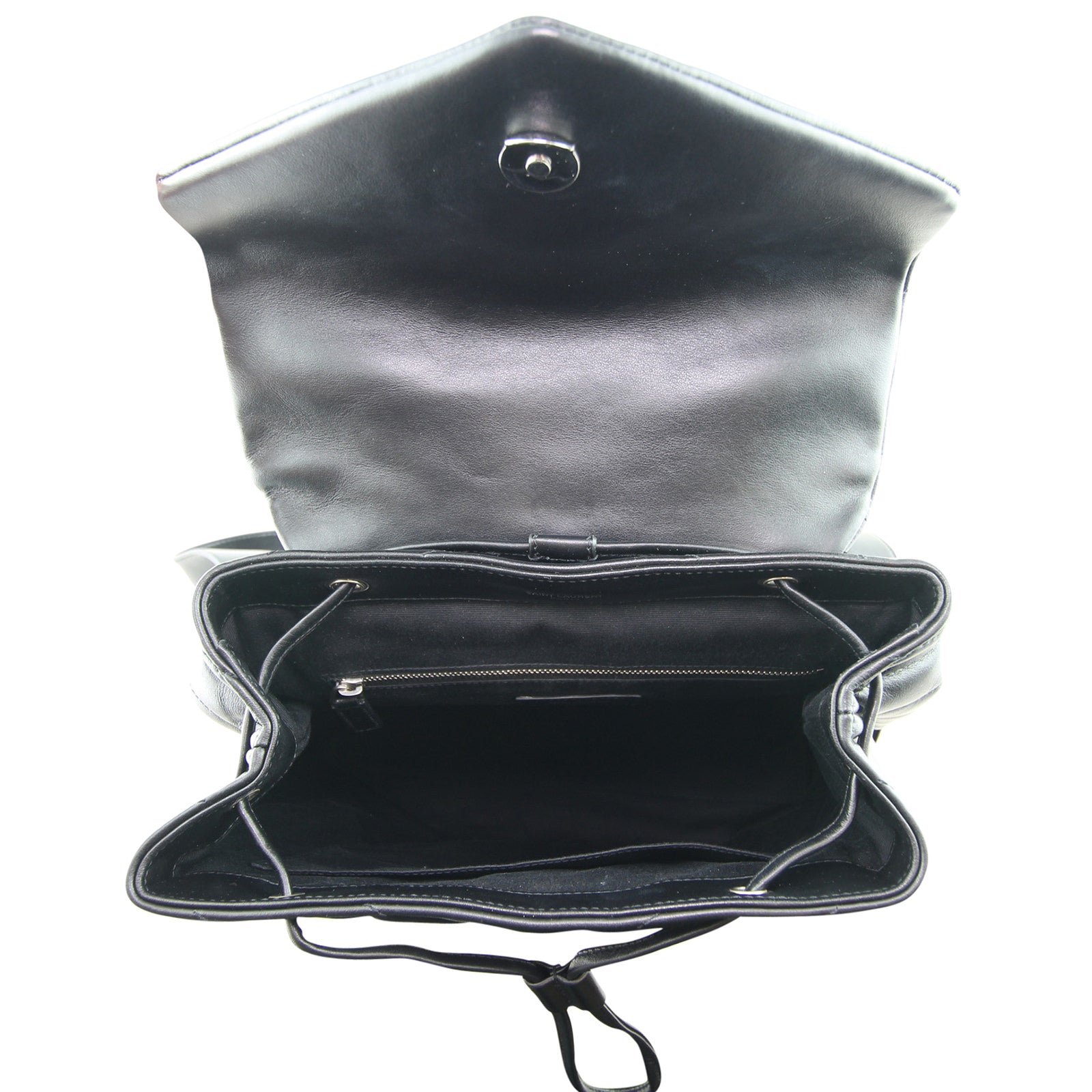 Saint Laurent Loulou Monogram Backpack Medium interior