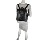 Saint Laurent Loulou Monogram Backpack Medium mannequin