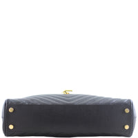 Saint Laurent Matelassé Chevron Shopping Tote Base