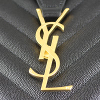 Saint Laurent Matelassé Chevron Shopping Tote Logo