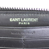 Saint Laurent Matelasse Zip Around Wallet Stamp