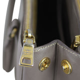 Prada Saffiano Lux Galleria Double Zip Tote Mini Corner