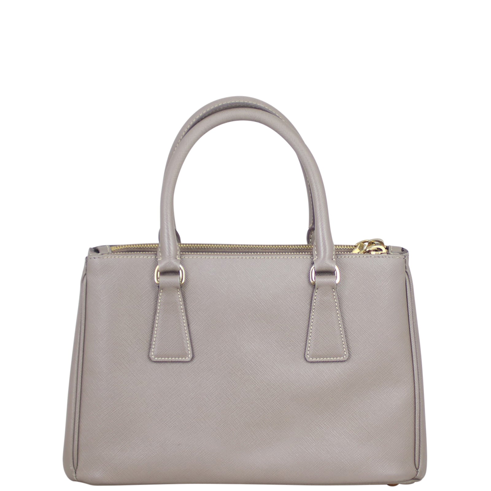 Prada Saffiano Lux Galleria Double Zip Tote Mini Back
