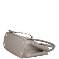 Prada Saffiano Lux Galleria Double Zip Tote Mini Corner