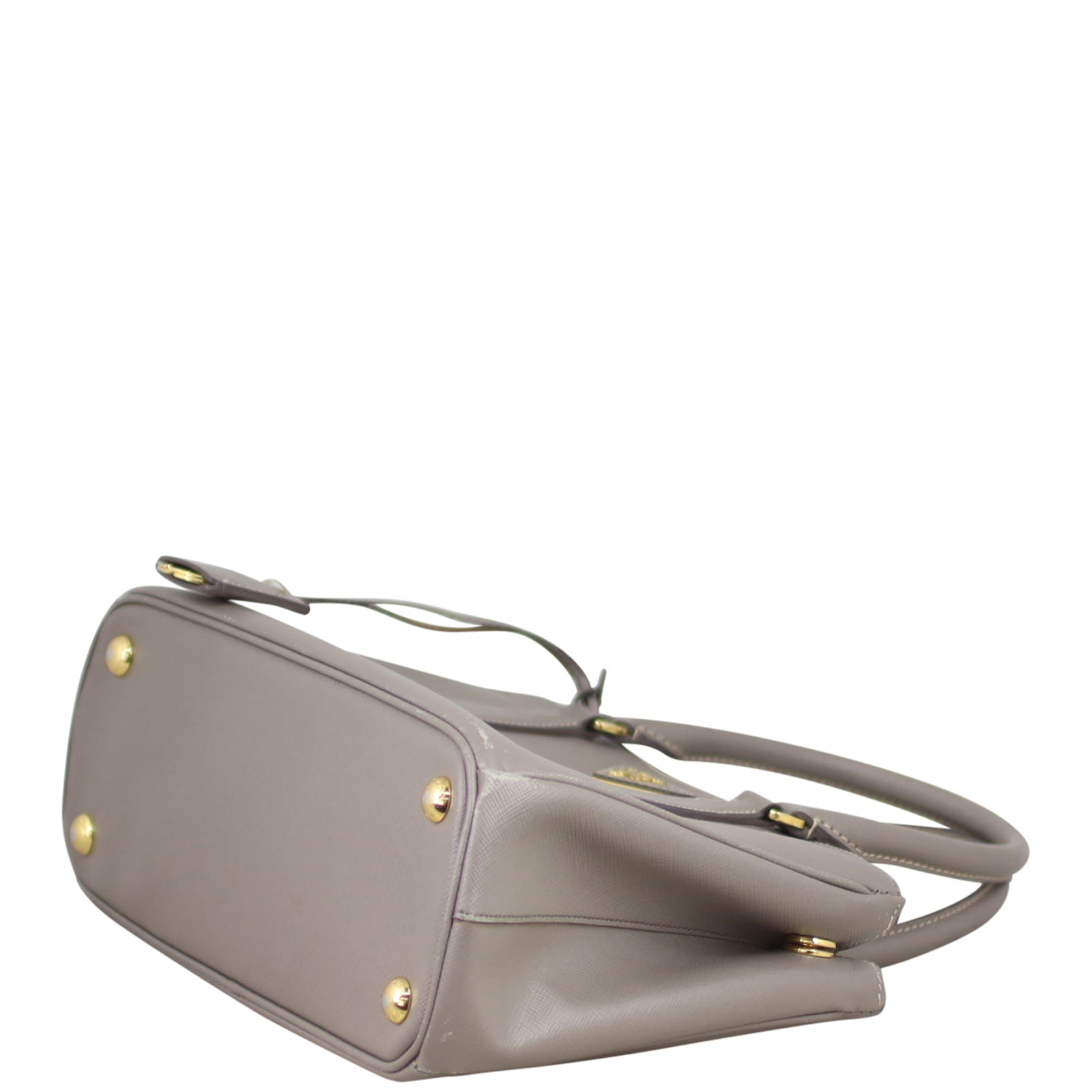 Prada Saffiano Lux Galleria Double Zip Tote Mini Corner