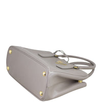 Prada Saffiano Lux Galleria Double Zip Tote Mini Corner