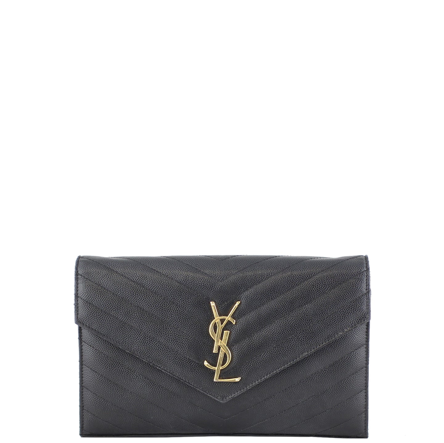 Saint Laurent Monogram Chain Wallet Front