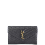 Saint Laurent Monogram Chain Wallet Front
