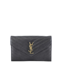 Saint Laurent Monogram Chain Wallet Front