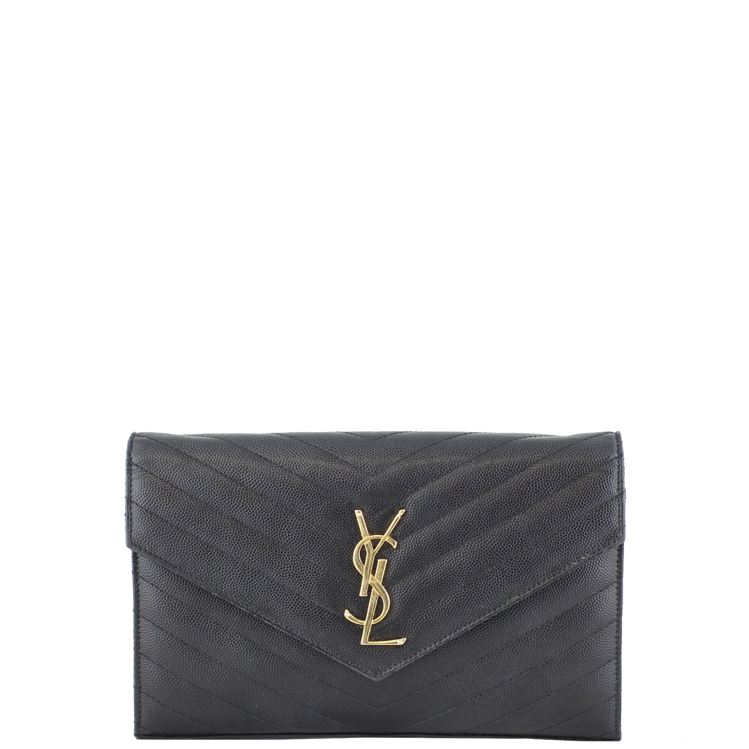 Saint Laurent Monogram Chain Wallet Front