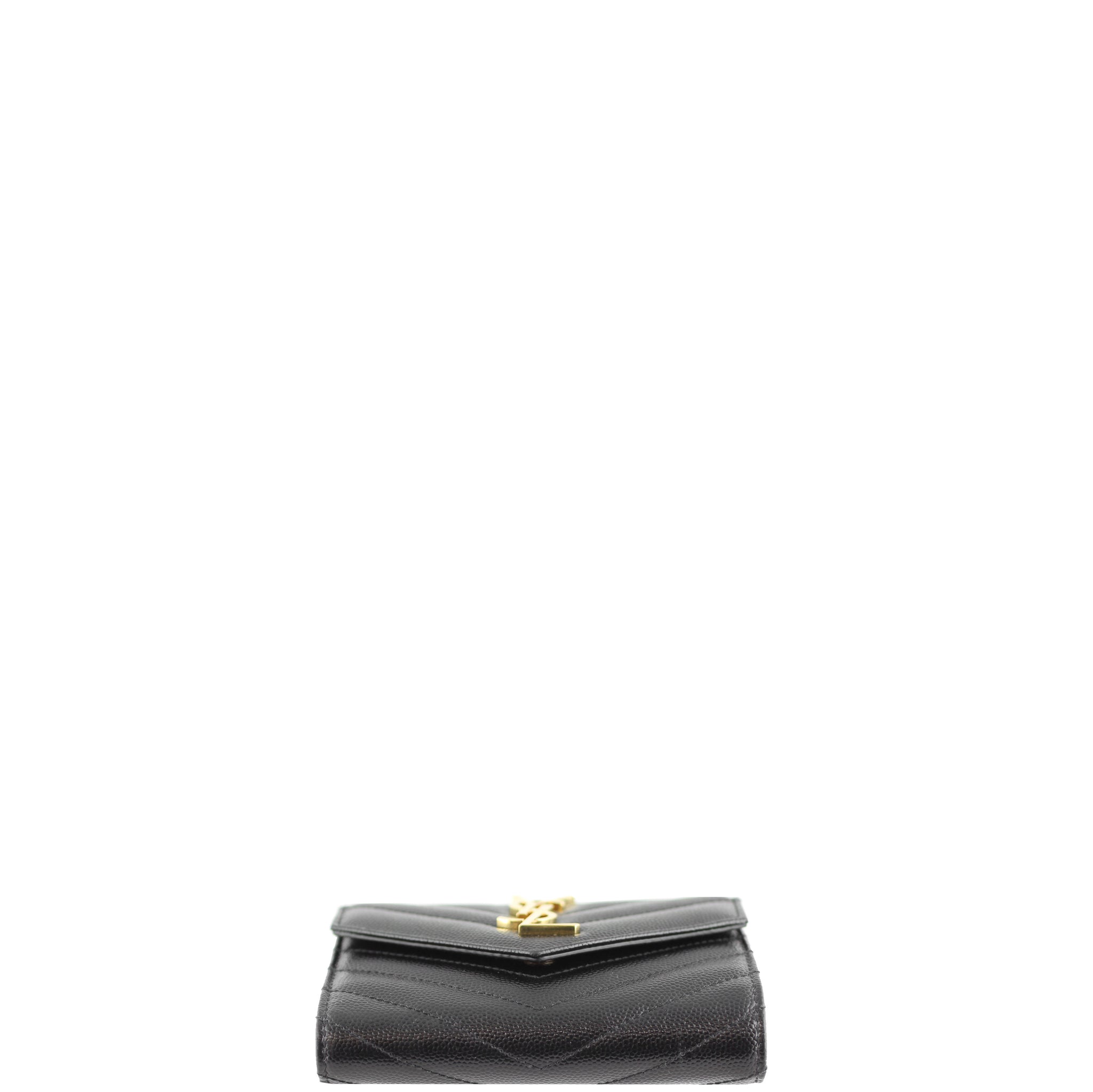 Saint Laurent Monogram Compact Tri-Fold Wallet Base