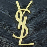 Saint Laurent Monogram Compact Tri-Fold Wallet Logo