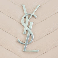 Saint Laurent Monogram Compact Zip Around Wallet Logo