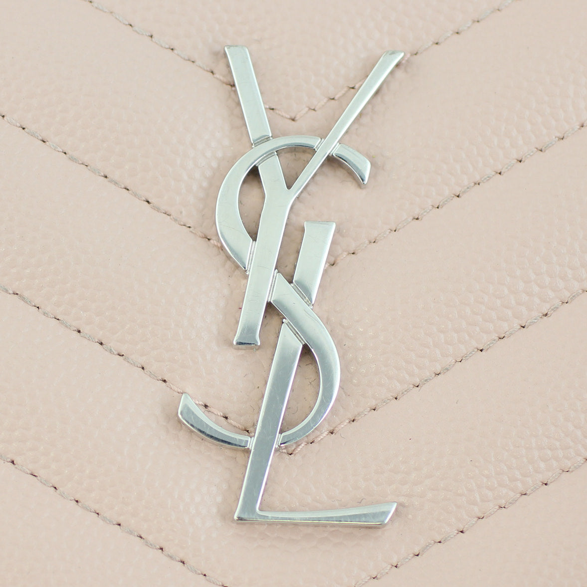Saint Laurent Monogram Compact Zip Around Wallet Logo