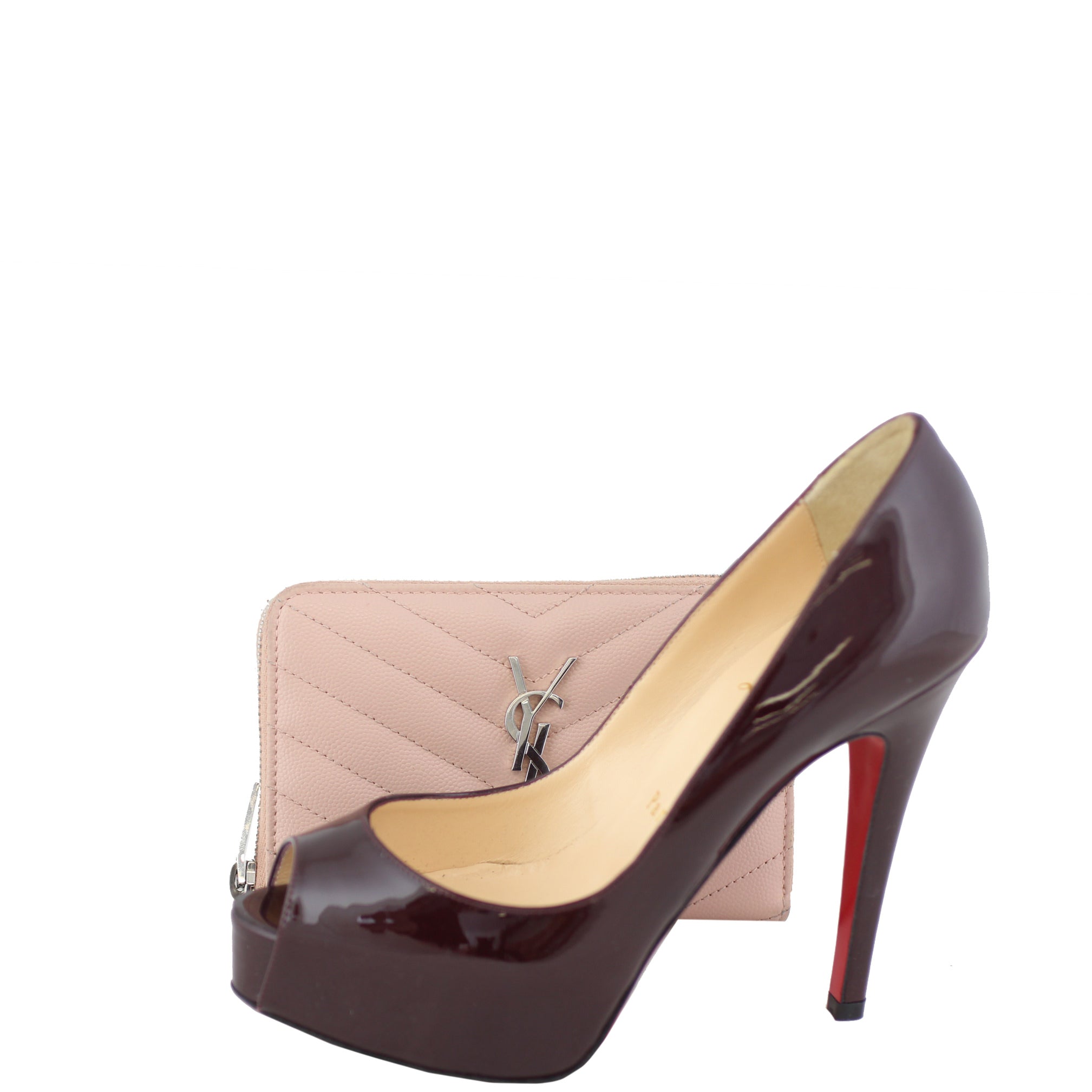 Saint Laurent Monogram Compact Zip Around Wallet Scale