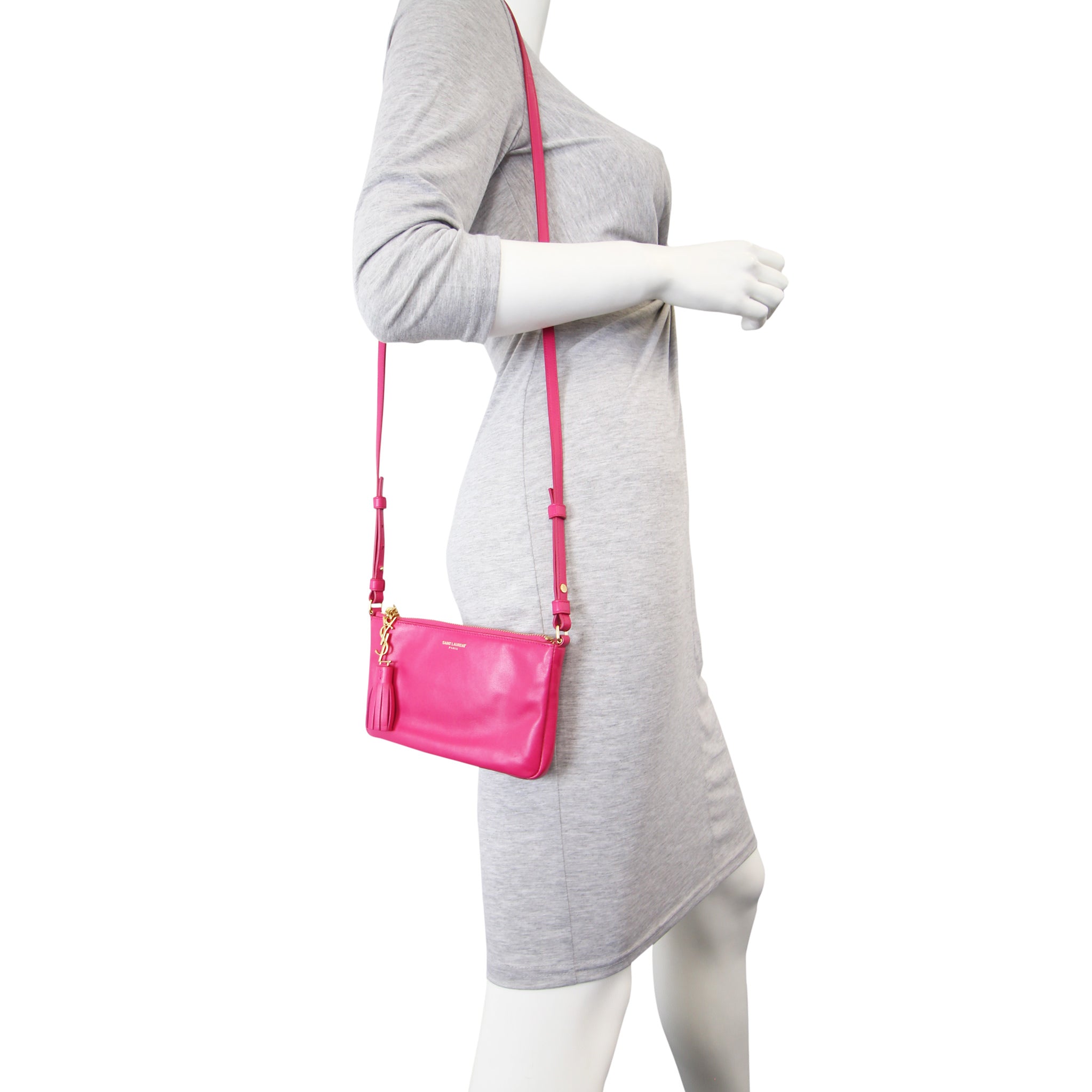 Saint Laurent Monogram Crossbody Phone Pouch Mannequin