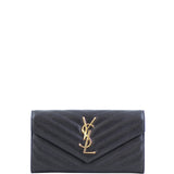 Saint Laurent Monogram Envelope Wallet Large Front