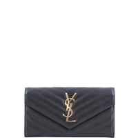 Saint Laurent Monogram Envelope Wallet Large Front