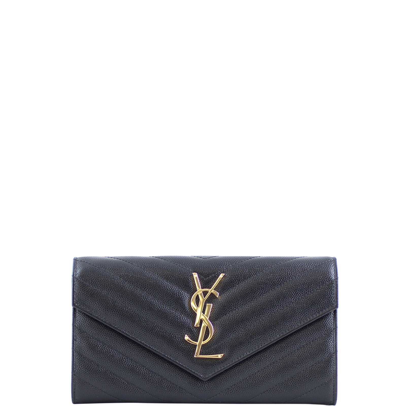 Saint Laurent Monogram Envelope Wallet Large Front