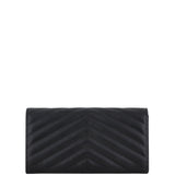 Saint Laurent Monogram Matelassé Flap Wallet Large Back
