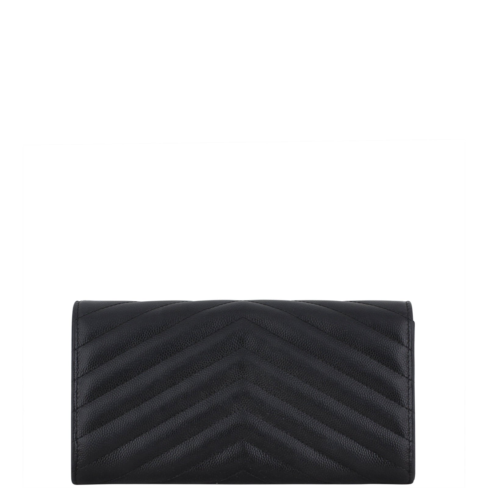 Saint Laurent Monogram Matelassé Flap Wallet Large Back