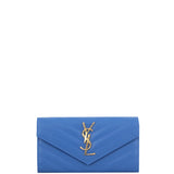 Saint Laurent Monogram Flap Wallet Large Stamp