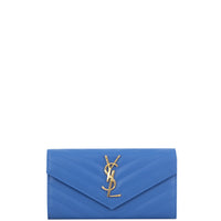 Saint Laurent Monogram Flap Wallet Large Stamp