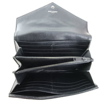 Saint Laurent Monogram Matelassé Flap Wallet Large Interior
